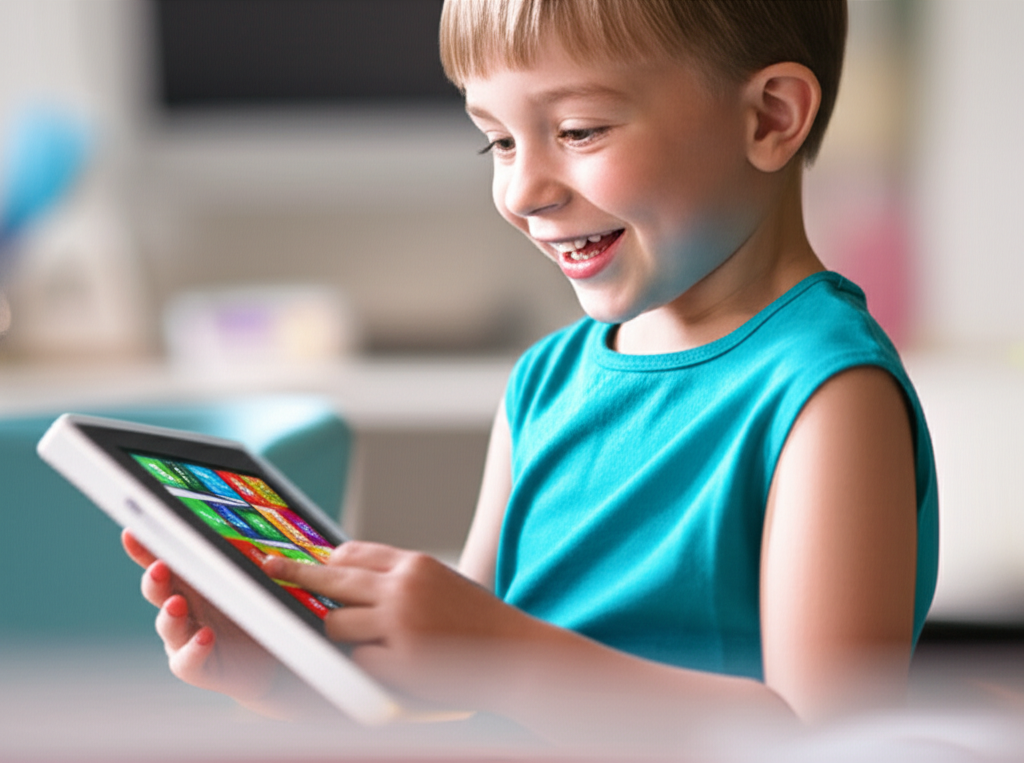 Child using Paula's Code Code Playground